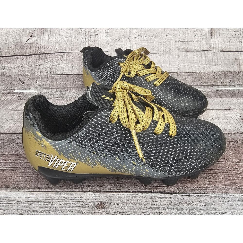 DSG Speed Viper CLEATS Balck Gold Size Toddler 9 K - Picture 1 of 7
